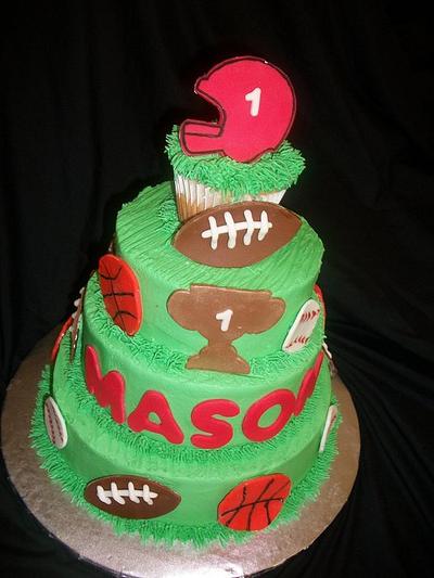 Sports Themed First Birthday - Cake by caymancake