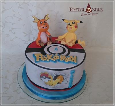Pokemon: Pikachu & Raichu - Cake by Tortolandia