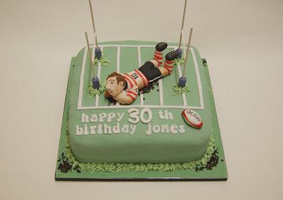 Rugby Cake - Cake by rosiescakes