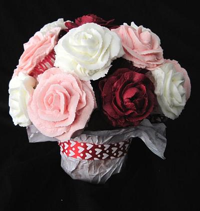 Valentine's Day Mini Cupcake Bouquet - Cake by Tammy 