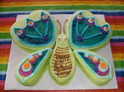 Butterfly Birthday Cake - Cake by CharmingCakes