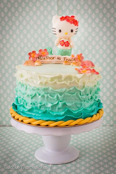 Hello Kitty Mermaid Cake - Cake by JackiesHomeBakes
