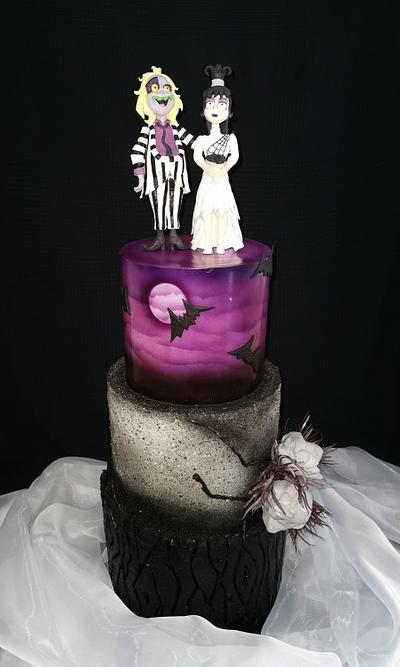 Beetlejuice wedding cake  - Cake by Tirki