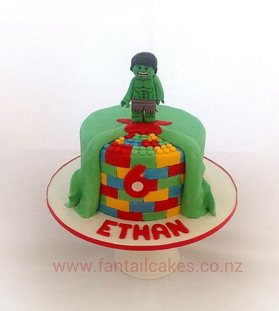 Lego Marvel Incredible Hulk Cake - Cake by Fantail Cakes