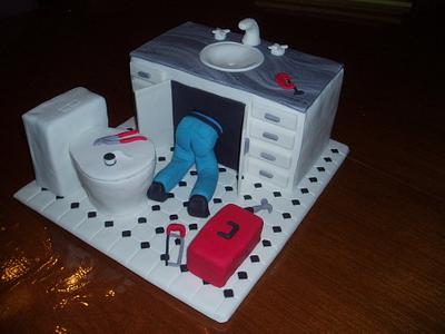 Plumber's birthday cake - Cake by Dittle
