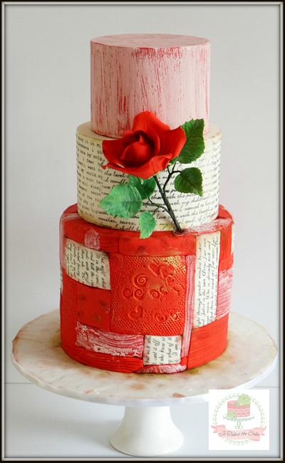 Roses are Red... - Cake by Jo Finlayson (Jo Takes the Cake)