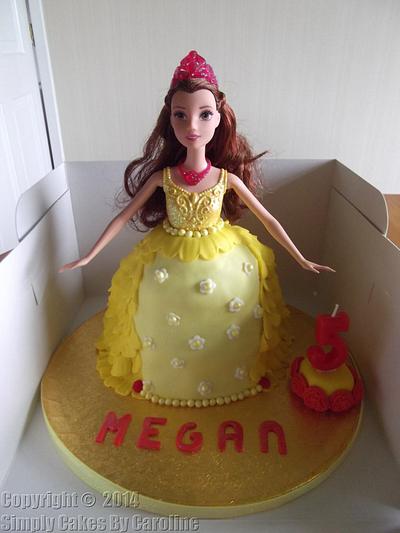Belle from Beauty and the Beast cake. - Cake by Simply Cakes By Caroline