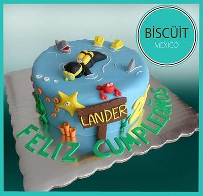 Scuba Diving - Cake by BISCÜIT Mexico