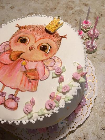 "Sovushka" -Manual painting. - Cake by Sweet pear	