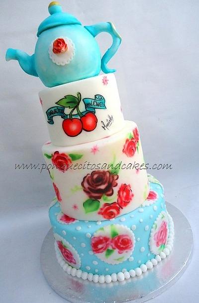 My Vintage airbrush cake - Cake by Marielly Parra