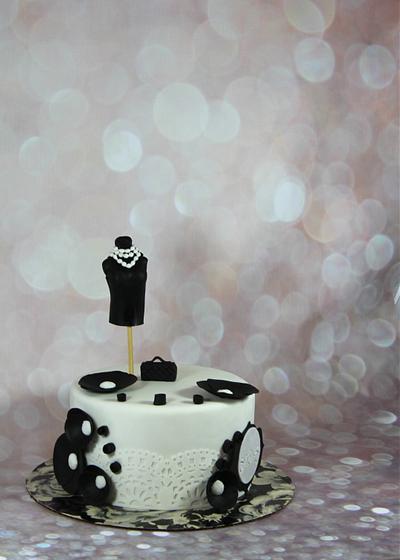 little black dress bridal shower - Cake by soods