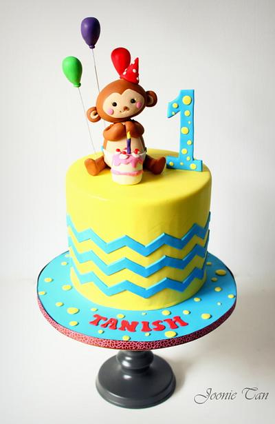 Celebrating Tanish's 1st birthday ! - Cake by Joonie Tan