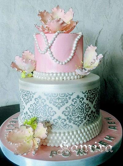 Pink Flowers Cake - Cake by Kamira