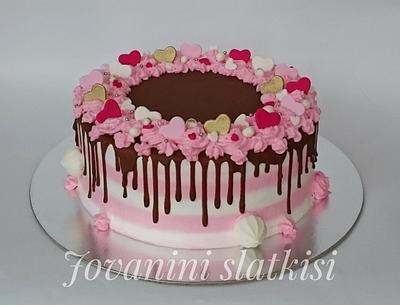 Valentines cake - Cake by Jovaninislatkisi