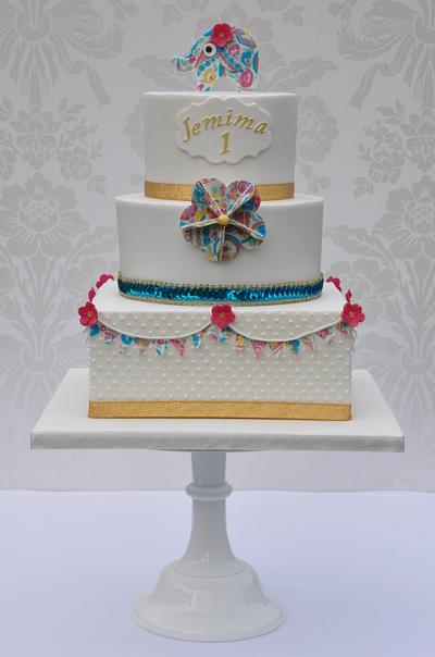 Elephant colour carnival birthday cake - Cake by Mrs Robinson's Cakes