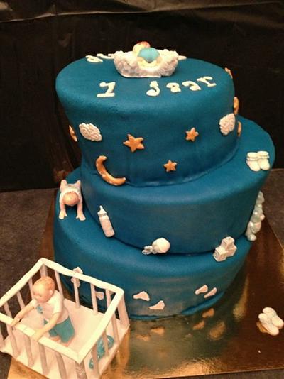 My sons first birthday cake - Cake by priscilla-patisserie