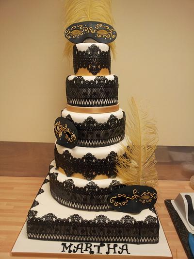 black cake lace - Cake by especiallyforyou