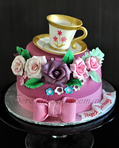Tea cup and saucer - Cake by Serendib Cakes