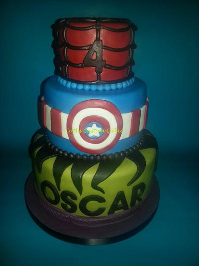Oscar's Superheroes - Cake by Cath