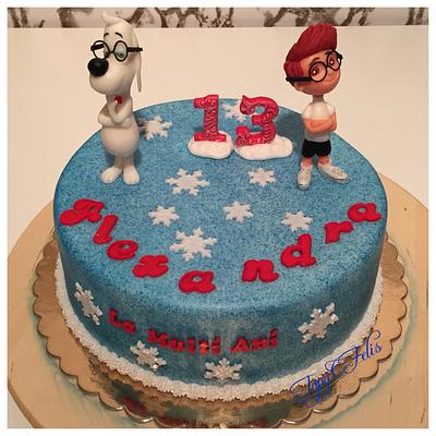 Cake with Sherman and Mr Peabody - Cake by Felis Toporascu