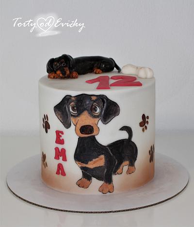 Dachshund  - Cake by Cakes by Evička