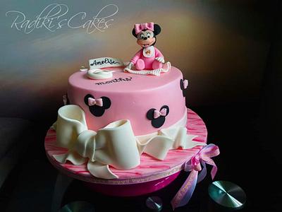 Baby Minnie Mouse cake - Cake by Radoslava Kirilova (Radiki's Cakes)