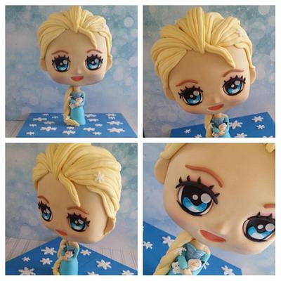 Elsa Chibi - Cake by Mmmm cakes and cupcakes