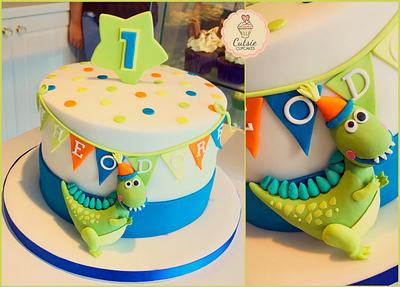 Dino Cake 🦖 - Cake by Cutsie Cupcakes