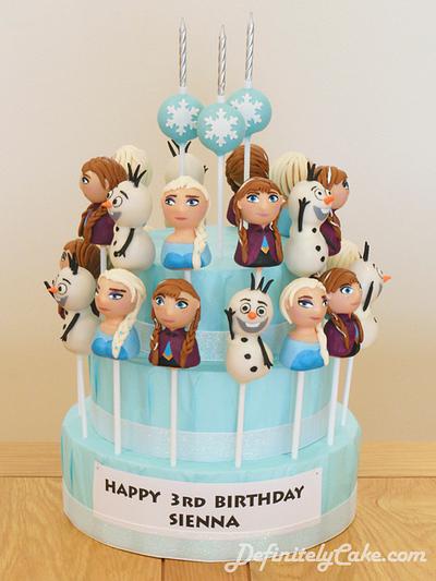 Frozen Themed Cake Pop Display - Cake by Definitely Cake