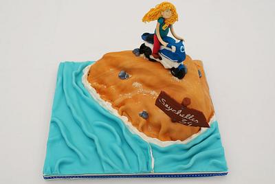 Two dreams (moto and Seychelles) - Cake by Lia Russo