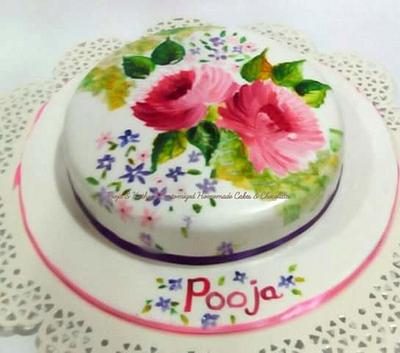 Painting on cake - Cake by Chanda Rozario