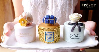 Mini Perfume Cake - Cake by Trésor Cakes & Confiseries