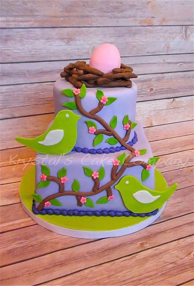 New Life in Spring - Cake by Krystal's Cake Company