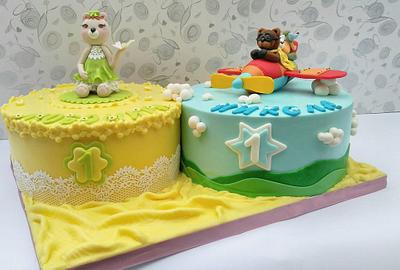 For brother and sister twins - Cake by Dari Karafizieva