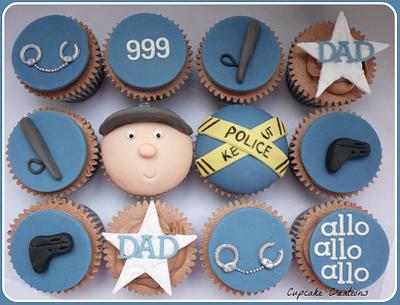 Police themed cupcakes - Cake by Cupcakecreations