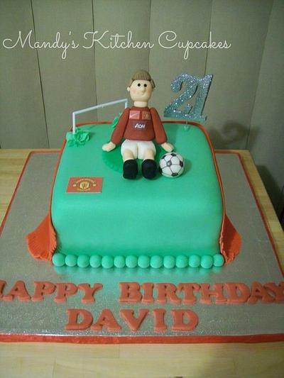 Man Utd Football themed Cake - Cake by Mandy Morris