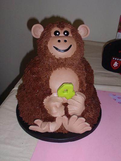 3D Monkey Cake - Cake by Dayna Robidoux