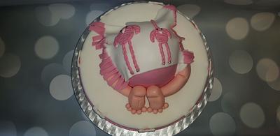 Babyshower cake. - Cake by Pluympjescake