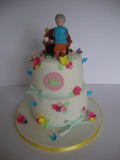 English country garden cake. - Cake by Amy