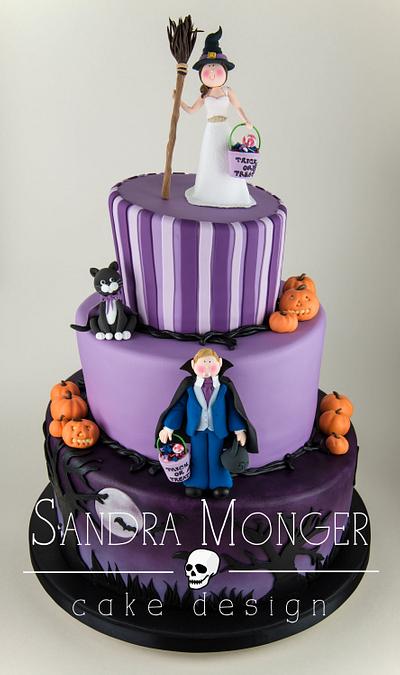Halloween wedding cake - Cake by Sandra Monger