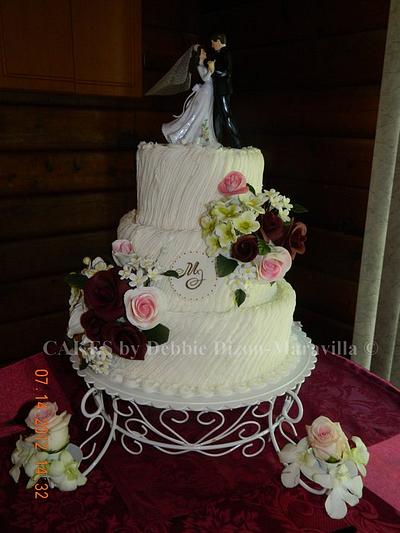 wedding cake 07/12/ 2012 - Cake by The Butterfly Baker 