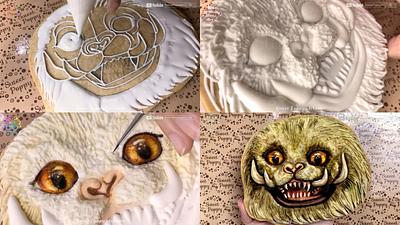 Drawing Zouwu On Cookies EP.69 - Cake by SweetPoppyArt