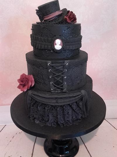 Gothic Wedding Cake - Cake by Couture Confections