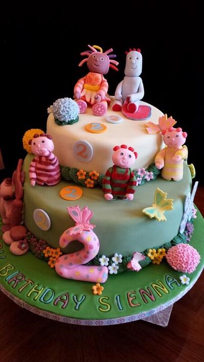 Night Garden cake for a little girl. - Cake by Patricia Grana Mata