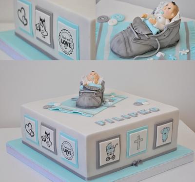 Baby in shoe - Cake by CakesVIZ