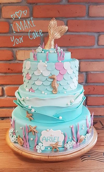  Baptism of Ariel - Cake by Sonia Parente