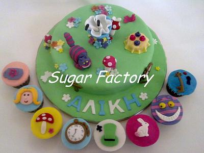 Alice in Wonderland Christening - Cake by SugarFactory