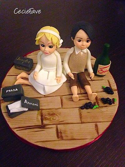 Girl and boy topper - Cake by CecieFave by Cecilia Favero