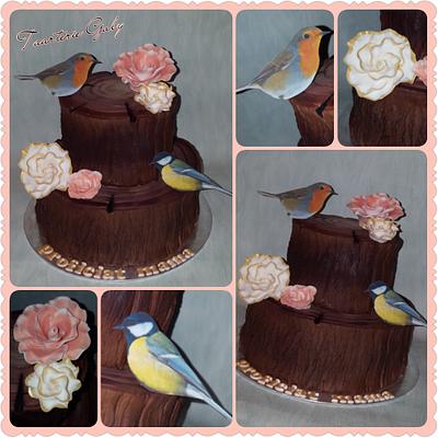 Tree cake with birds  - Cake by Gaabykuh
