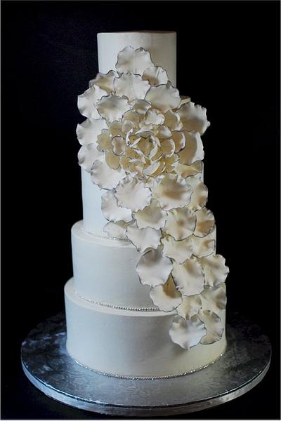 Petal Explosion Wedding Cake - Cake by Jenniffer White